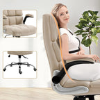 AVAWING Velvet Office Chair Executive Computer Desk Chair