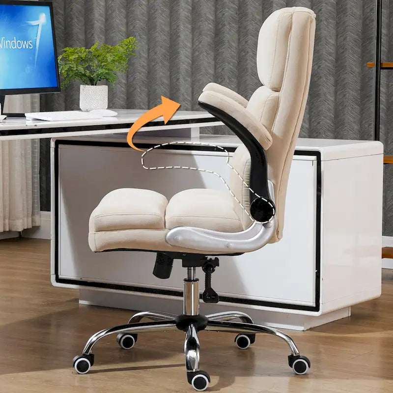 AVAWING Velvet Office Chair Executive Computer Desk Chair