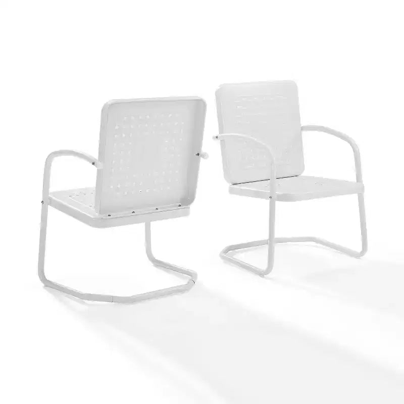 Crosley 2pk Bates Outdoor Metal Armchair Set