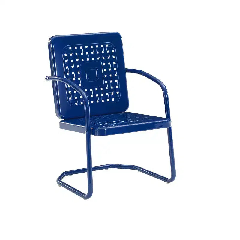 Crosley 2pk Bates Outdoor Metal Armchair Set