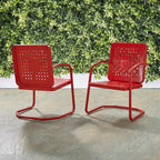Crosley 2pk Bates Outdoor Metal Armchair Set