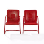 Crosley 2pk Bates Outdoor Metal Armchair Set