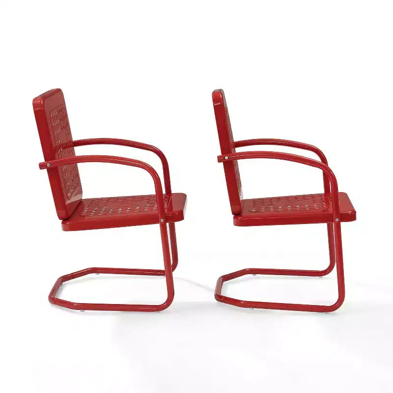 Crosley 2pk Bates Outdoor Metal Armchair Set