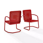 Crosley 2pk Bates Outdoor Metal Armchair Set