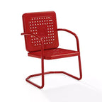 Crosley 2pk Bates Outdoor Metal Armchair Set