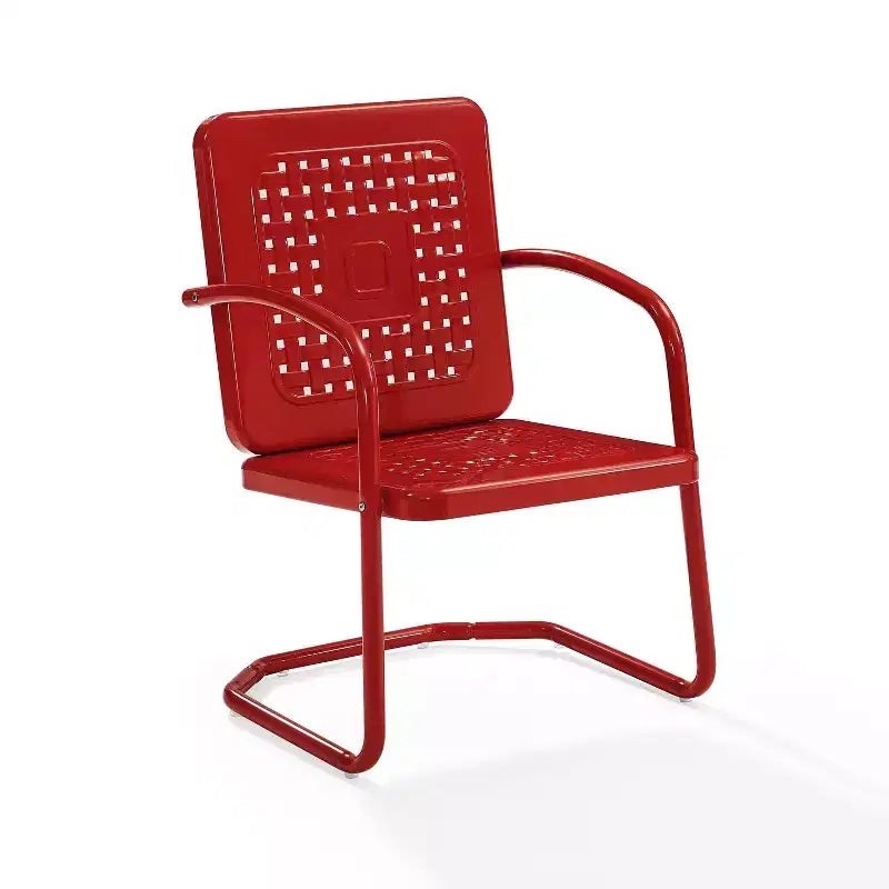 Crosley 2pk Bates Outdoor Metal Armchair Set