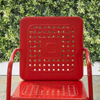 Crosley 2pk Bates Outdoor Metal Armchair Set