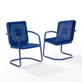 Crosley 2pk Bates Outdoor Metal Armchair Set