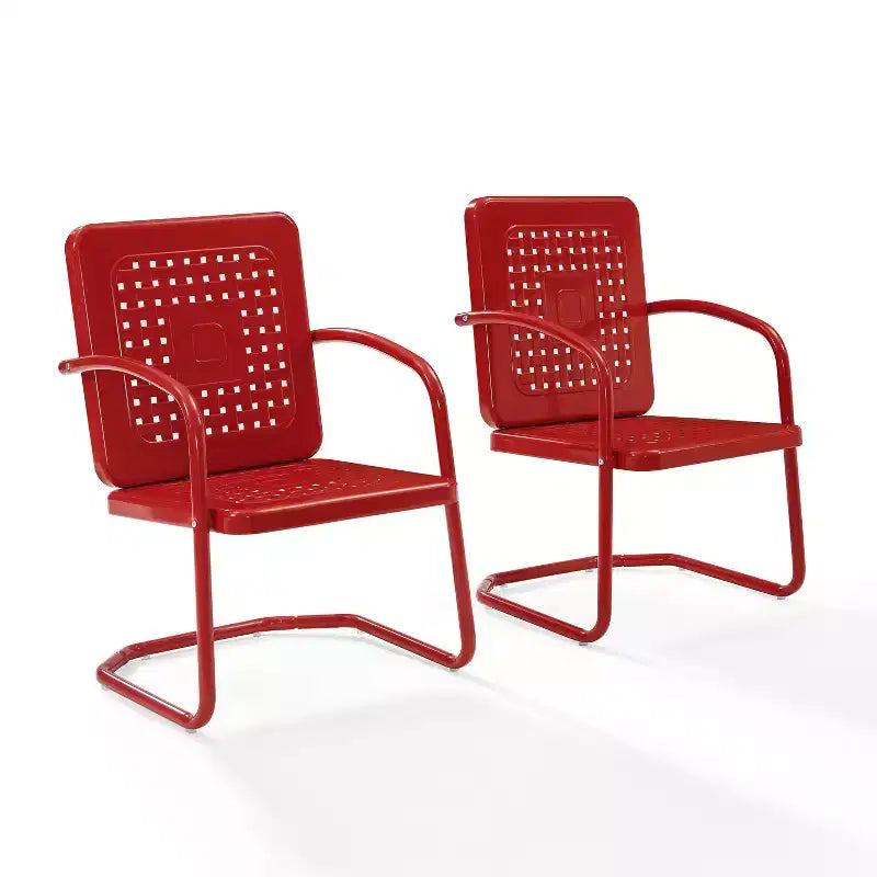 Set di 2 poltrone da esterno in metallo Crosley Bates