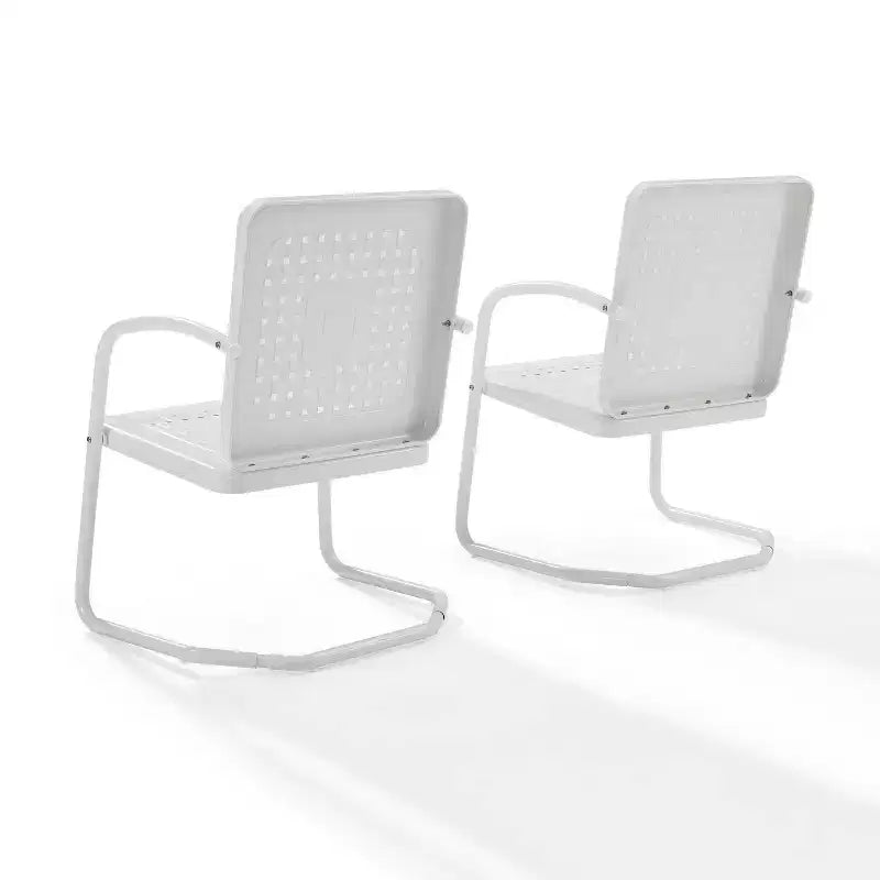 Set di 2 poltrone da esterno in metallo Crosley Bates