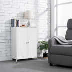 Yaheetech Floor Cabinet with 2 Doors, 2 Adjustable Shelves