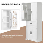 Bathroom Storage Cabinet with Doors and Drawer
