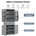 Bathroom Storage Cabinet with Doors and Drawer