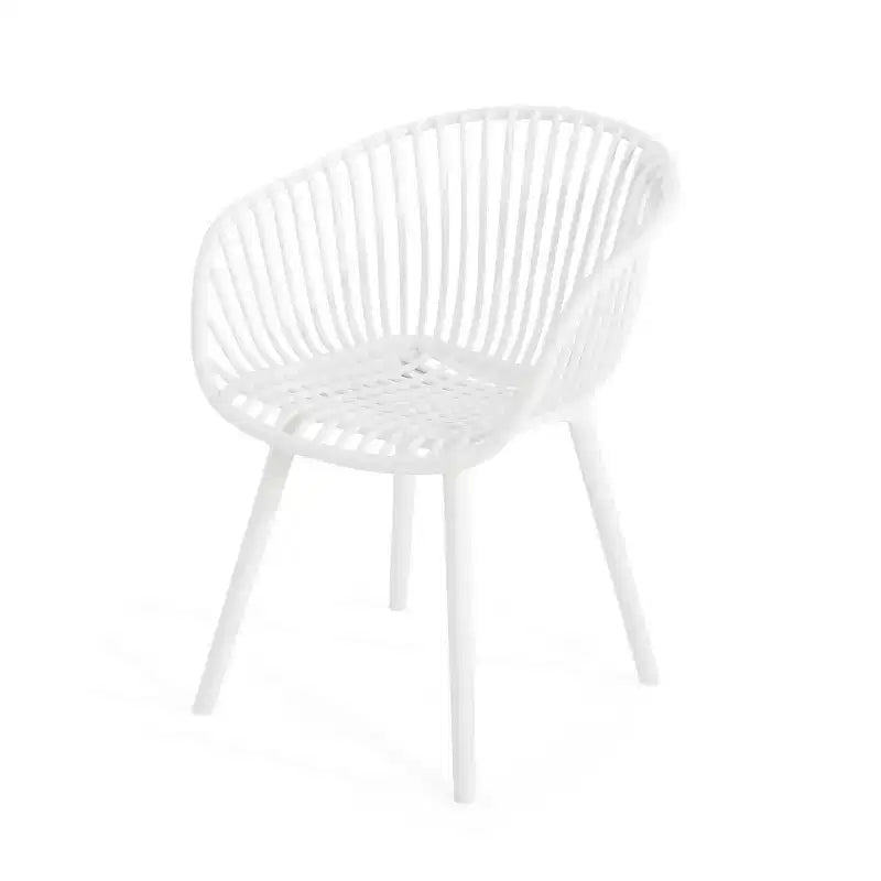 Christopher Knight Home Sedia d'accento in plastica polipropilene da esterno Santa Fe, 2 pezzi