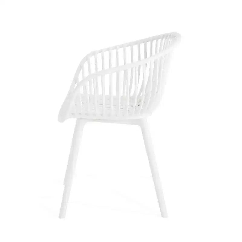 Christopher Knight Home Sedia d'accento in plastica polipropilene da esterno Santa Fe, 2 pezzi