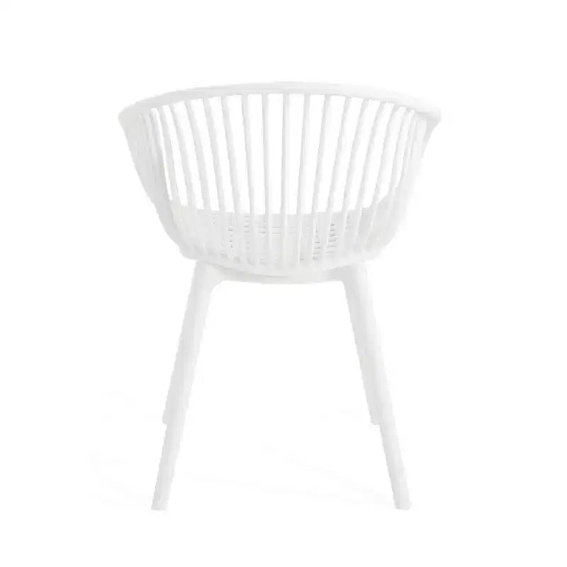 Christopher Knight Home Sedia d'accento in plastica polipropilene da esterno Santa Fe, 2 pezzi