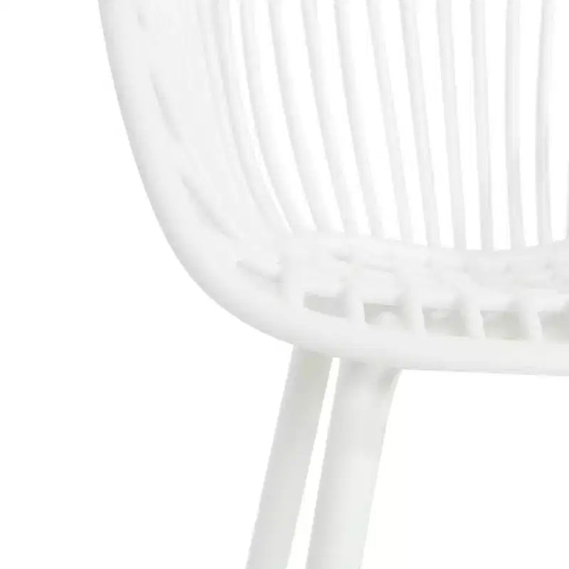 Christopher Knight Home Sedia d'accento in plastica polipropilene da esterno Santa Fe, 2 pezzi