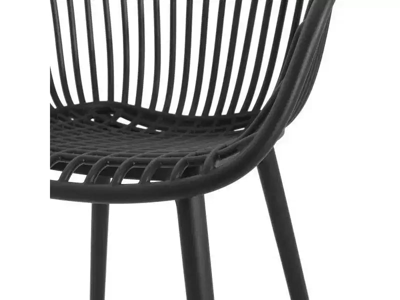 Christopher Knight Home Sedia d'accento in plastica polipropilene da esterno Santa Fe, 2 pezzi