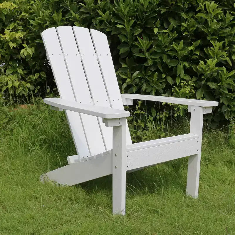 Lakeside Faux Wood Adirondack Outdoor Portable Chair - Merry Products: