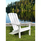 Lakeside Faux Wood Adirondack Outdoor Portable Chair - Merry Products: