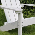 Lakeside Faux Wood Adirondack Outdoor Portable Chair - Merry Products: