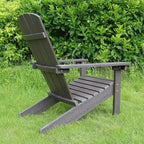 Lakeside Faux Wood Adirondack Outdoor Portable Chair - Merry Products: