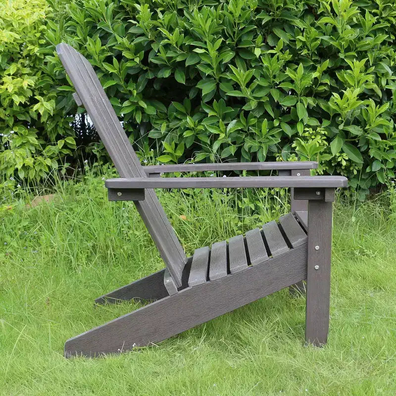 Lakeside Faux Wood Adirondack Outdoor Portable Chair - Merry Products: