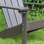Lakeside Faux Wood Adirondack Outdoor Portable Chair - Merry Products: