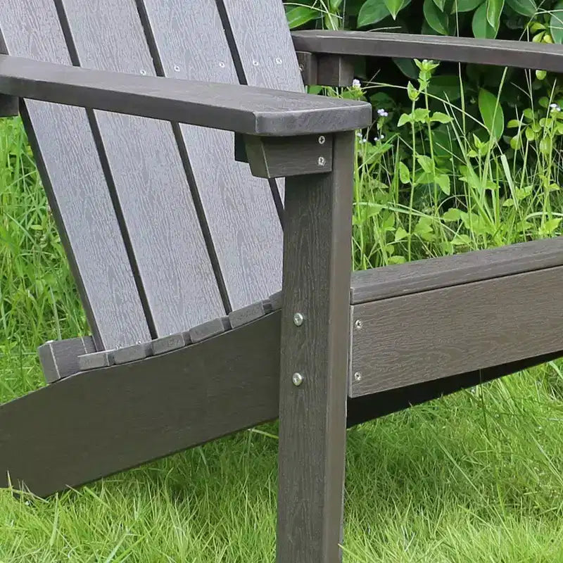 Lakeside Faux Wood Adirondack Outdoor Portable Chair - Merry Products: