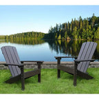 Lakeside Faux Wood Adirondack Outdoor Portable Chair - Merry Products: