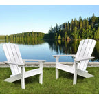 Lakeside Faux Wood Adirondack Outdoor Portable Chair - Merry Products: