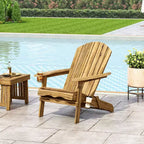 Sedia Adirondack pieghevole in legno di acacia Bellwood Outdoor - Christopher Knight