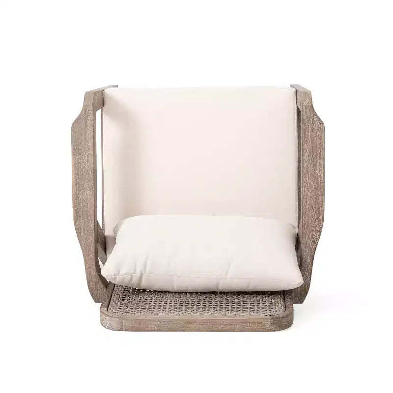 Christopher Knight Home Ursa Outdoor Patio Club Chairs Acacia Wood