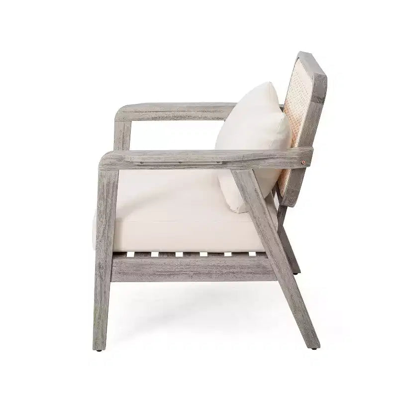 Christopher Knight Home Ursa Outdoor Patio Club Chairs Acacia Wood