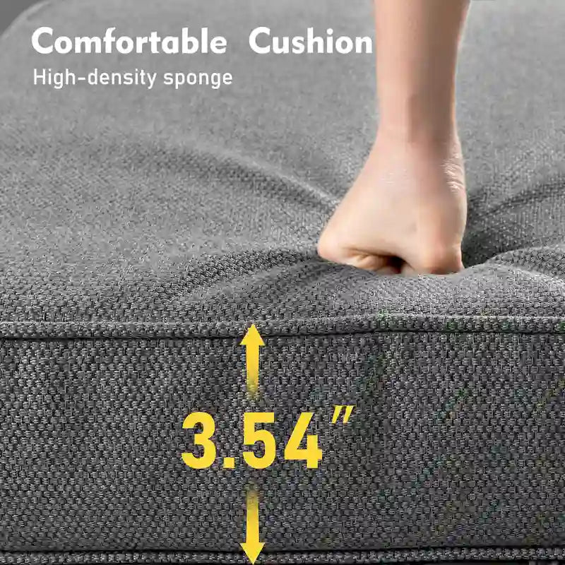 Set di sedie girevoli curve in vimini OVIOS a 5 pezzi con pouf da esterno