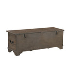 Clara Carved Solid Wood Storage Ottoman