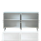 Modern Lacquered 4-Door Wooden Sideboard Buffet Cabinet