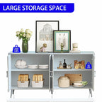 Modern Lacquered 4-Door Wooden Sideboard Buffet Cabinet