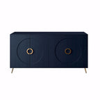 Modern Lacquered 4-Door Wooden Sideboard Buffet Cabinet