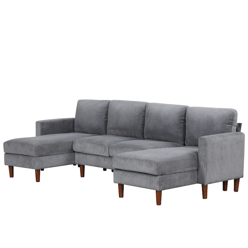 U-Shaped Cushion Modular Sofa for Living Rooms and Spacious Spaces