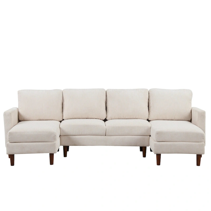U-Shaped Cushion Modular Sofa for Living Rooms and Spacious Spaces