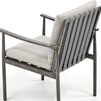 SleekLine 4-Piece Aluminum Patio Dining Chairs with Cushions