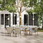 SleekLine 4-Piece Aluminum Patio Dining Chairs with Cushions