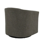 Set di 2 Poltrone Girevoli Imbottite con Dettaglio Borchie