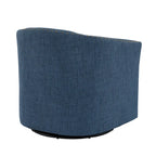Set di 2 Poltrone Girevoli Imbottite con Dettaglio Borchie