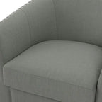 Set di 2 Poltrone Girevoli Imbottite con Dettaglio Borchie