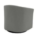 Set di 2 Poltrone Girevoli Imbottite con Dettaglio Borchie
