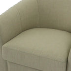 Set di 2 Poltrone Girevoli Imbottite con Dettaglio Borchie