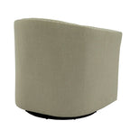 Set di 2 Poltrone Girevoli Imbottite con Dettaglio Borchie