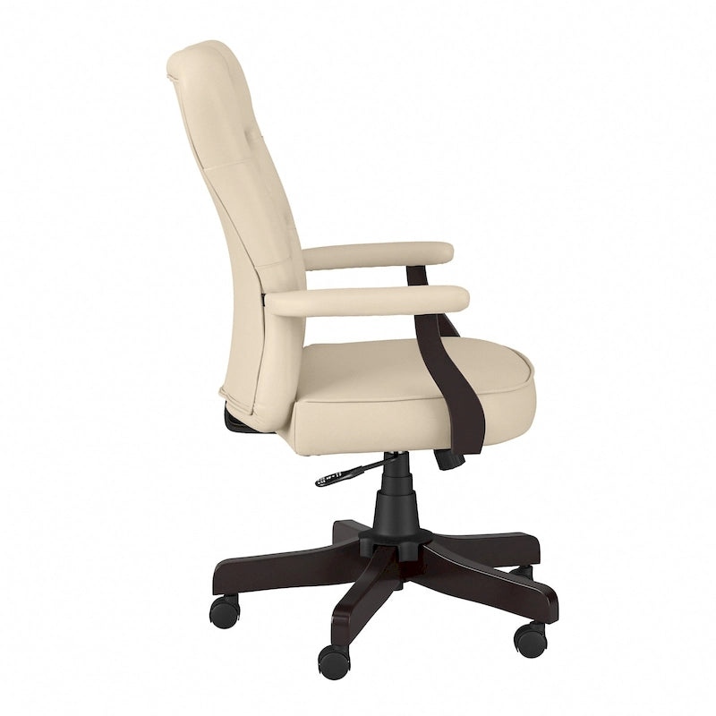 Key West High Back Tufted Office Chair with Arms by Bush Furniture